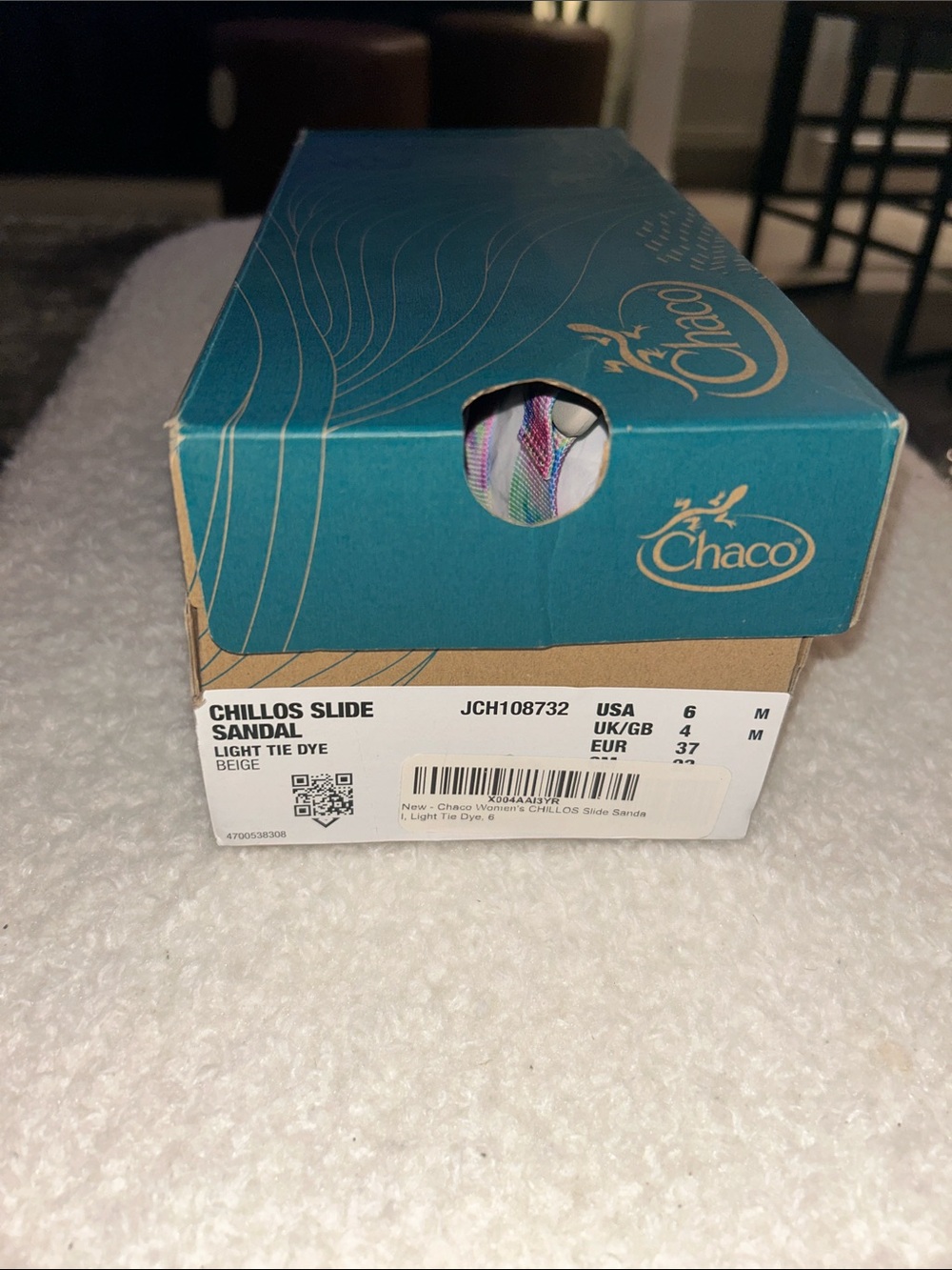Chaco Chillos Slide Sandals Women’s Size 6 Light Tie Dye Beige - Picture 6 of 6